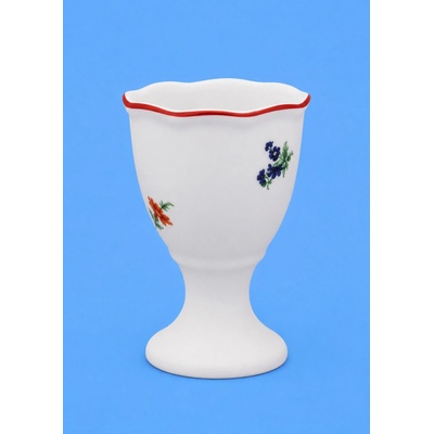 Český porcelán Dubí kalíšok na vajcia bez podstavca hádzačka 7,5 cm