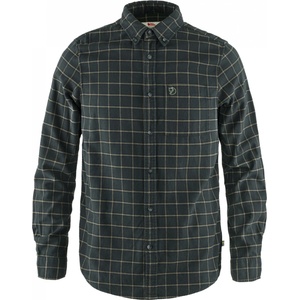 Fjällräven Мъжка риза с копчета Fjällräven Övik Flannel Shirt - Dark Grey (033-1194-0612)