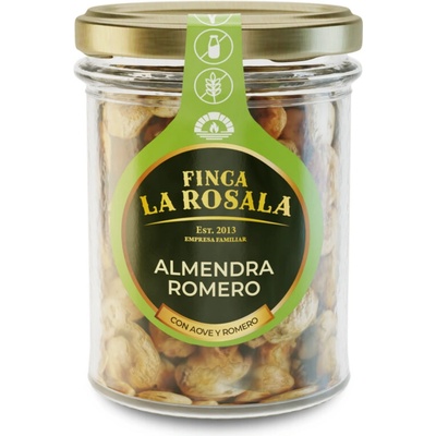 Finca La Rosala Mandle Valencia s rozmarýnem a extra panenským olivovým olejem Sklo 90 g