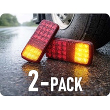 KAMAR Zadné LED svetlo 12/24V, 4 funkcie/2-PACK! [L2505]