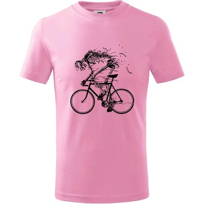 Cyklo kostra tričko ružová