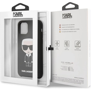 KARL LAGERFELD Гръб Karl Lagerfeld Iconic Silicone Case за iPhone 11 - Черен (3700740461044)