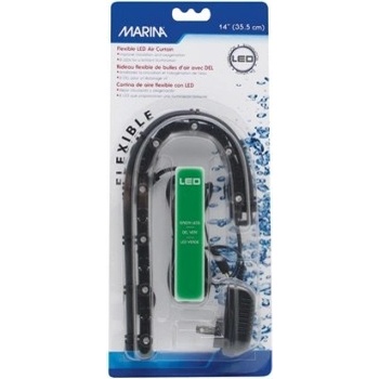 Image 1 of Hagen Гъвкава въздушна завеса с LED осветление Marina Зелено - 35, 5 см (6980)