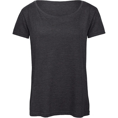 B&C Dámské triko TW056 Heather Dark Grey