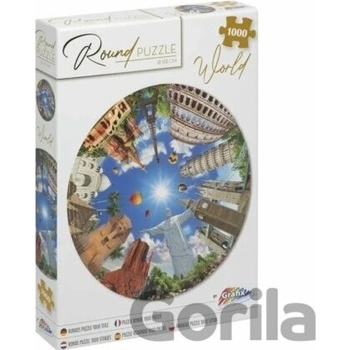 GRAFIX Around the world kulatý 68cm 1000 dielov