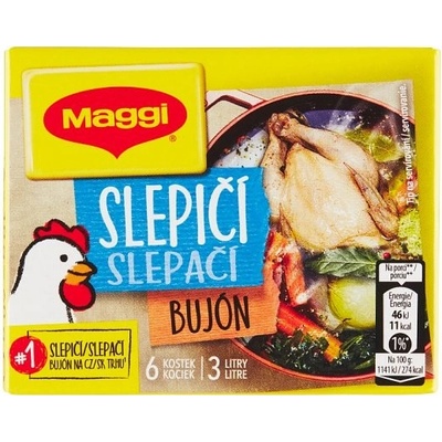 MAGGI Slepačí bujón v kocke 3 l 60 g