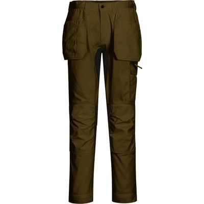 Portwest nohavice WX2 Stretch Holster CD883 do pasu Olivová