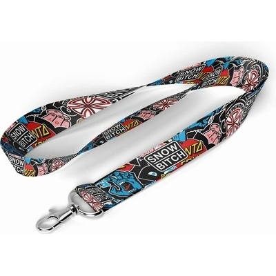 Šňůrka na krk SNOWBITCH Snowbitch stickers lanyard Multicolor (MULTI)