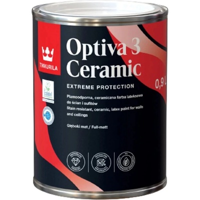 TIKKURILA Optiva 3 Ceramic 0,9l