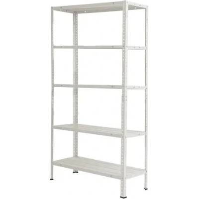 PSDS Метален стелаж Basic 50, 170х750х300 см, бял (3511401)