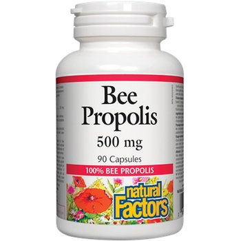 Natural Factors Bee Propolis, 500 mg, 90 капсули, Natural Factors (3161 NF)