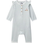 Sergent Major Бебешки гащеризон Sergent Major - Зелени райета, за момиче, 6 м (26E5BF62GRE)