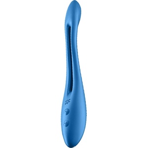 Satisfyer Мулти-функционален стимулатор за двойки или соло Unisex "ELASTIC GAME DARK BLUE" 20 см