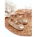 Jellema dětské balerínky s mašlí zlaté