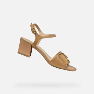 Geox Бежови дамски сандали Geox Neeraklia 50 Geox | Bezhov | ЖЕНИ | 36