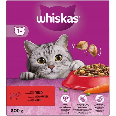 Whiskas hovädzie 800 kg