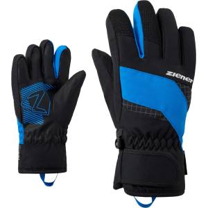 Ziener Детски ръкавици Ziener Kid's Luuki-Z AS Gloves - Black. Persian Blue - размер 3, 5 (EU) (202-8642-0312)