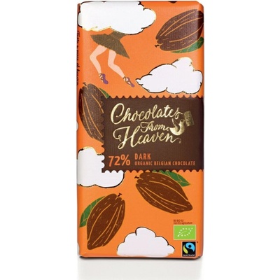 Chocolates From Heaven Horká čokoláda 72% Bio 100 g