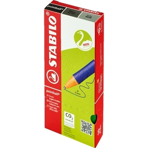 STABILO pointball 10бр/опаковка зелена химикалка с бутон 6030/36B10 (6030/36B10)
