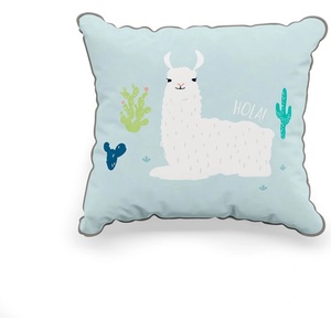 Pinio Синя детска декоративна възглавница , 45 x 50 cm Llamas - Pinio (990-821-520)