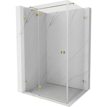 Mexen Lunar T лява душ кабина 90 x 100 см, прозрачна, златна - 834T-090-100-50-00-L (834T-090-100-50-00-L)