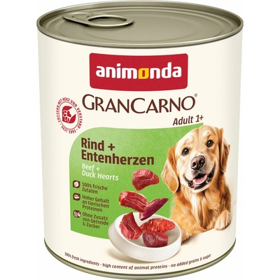 Animonda GranCarno Hovězí & kachní Hearts 12 x 800 g