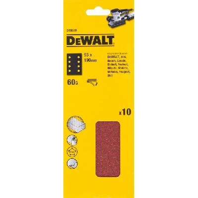 Шкурка DeWALT, 230 x 93 мм, P80, велкро (10 бр. ) DT8621 (DT8621)