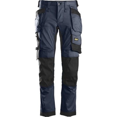 AllroundWork Snickers Workwear nohavice Stretch s PK tmavě modré