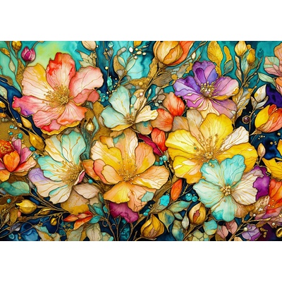 Enjoy - Puzzle Fancy Flower Garden - 1 000 piese