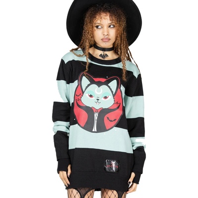 KILLSTAR дамски пуловер KILLSTAR - Vampurr - зелено - KSRA005736