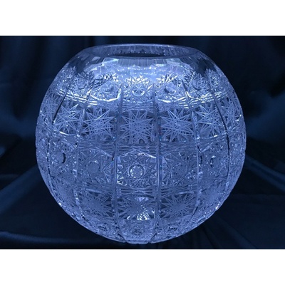 Krištáľová brúsená váza 22 cm