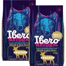 Ibero Grain-free Dog Medium & Maxi Adult Venison 2 x 12 kg