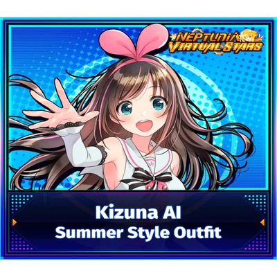 Neptunia Virtual Stars - Kizuna AI: Summer Style Outfit