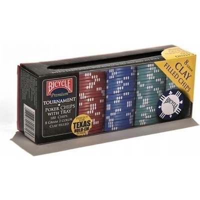 Bicycle Premium Clay Poker Chips 100 8g – Zboží Dáma