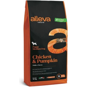 Alleva Natural Puppy Medium chicken & pumpkin 12 kg