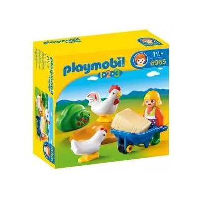 PLAYMOBIL Комплект Плеймобил - Домакиня с кокошки и пилета, Playmobil, 291322