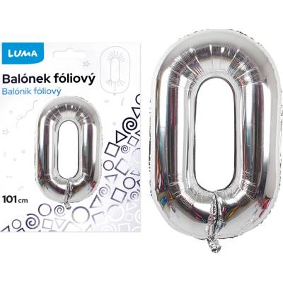 Luma Balónek foliový 101cm stříbrný č.0