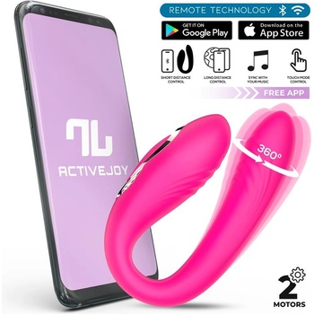 INTOYOU App Series Couty 360 Swinging & Vibrating Couple Toy with App Pink