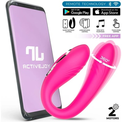 INTOYOU App Series Couty 360 Swinging & Vibrating Couple Toy with App Pink