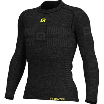 Alé Мъжко мериносово термобельо Alé Intimo Wool L/S Baselayer Merino base layer - Grey - размер XXS/XS (015-1299-0111)