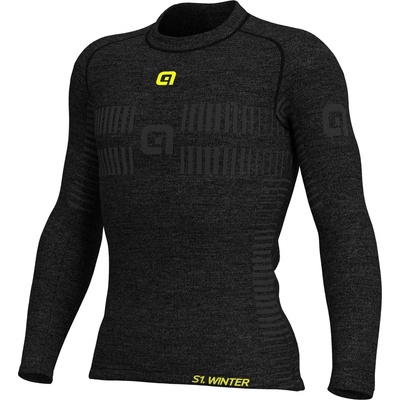 Alé Мъжко мериносово термобельо Alé Intimo Wool L/S Baselayer Merino base layer - Grey - размер XXS/XS (015-1299-0111)