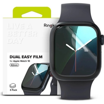 RINGKE Гъвкав Протектор за APPLE Watch 10 42mm, Ringke Dual Easy Full Glass, Прозрачен (8800274964013)