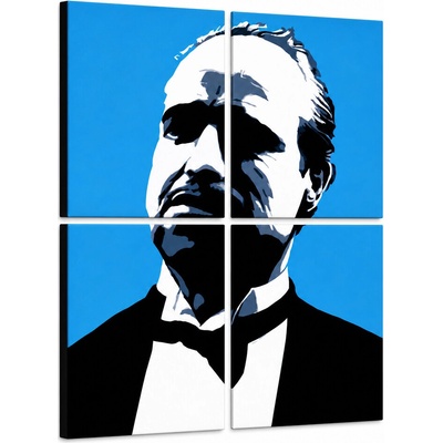 Ručne maľovaný POP Art obraz Marlon Brando - 60x60 cm