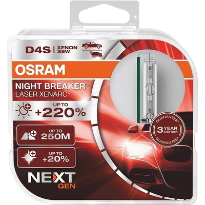 OSRAM XENARC NIGHT BREAKER LASER D4S 35W 2x (66440XNN-HCB)