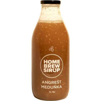 Home Brew sirup Angrešt a Meduňka 0,75 l