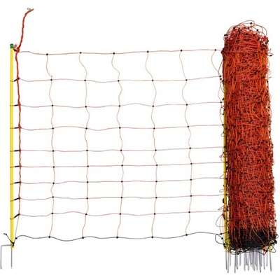 Síť pro elektrický ohradník pro ovce KERBL 27254 OVINET, 108 cm x 50 m / 2 hroty, oranžová