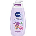 Nivea Kids Детски душ гел и шампоан, 2 в 1, 500 ml