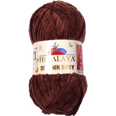 Himalaya Příze Dolphin Baby 80336 tmavě hnědá