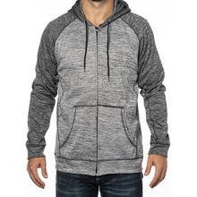 Burnside pánska mikina s kapucňou BU8660 Heather Grey