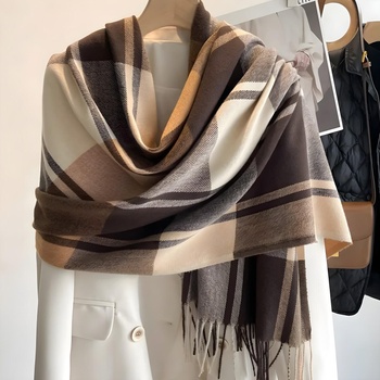 HARAHU Шал me-33770 - Кафяв kp33770 (me-33770)